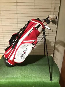 Powerbilt Junior Lil Slugger Set (5 Hybrid, 7 Iron, Wedge, Putter) & Stand Bag - Picture 1 of 12