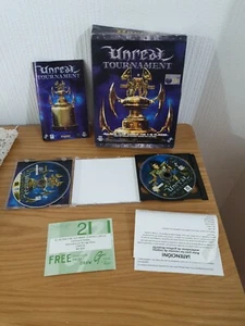 Unreal Tournament 1999 PC Big Box PC juego Epic Games/GT interactivo completo en caja original - Imagen 1 de 6