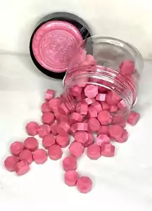 100 Count Watermelon Sugar Pink Sealing Wax Beads - Picture 1 of 3