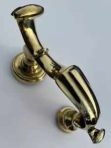 Antiguo antiguo victoriano recuperado grandes médicos latón macizo 8" llamador de puerta KN143 - Imagen 1 de 8