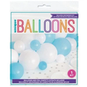Balloon Centerpiece Kit Blue White Baby Shower Birthday Party - Picture 1 of 2