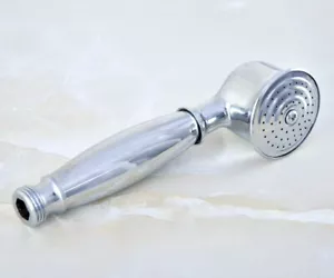Chrome Brass Bathroom Shower Head Water Saving Hand Held Shower head Hand Spray - Picture 1 of 10