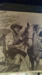 ROY ROGERS & TRIGGER SIGNED 8 x 10 B&W PHOTO - Picture 1 of 2