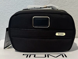 Brand New with Tag TUMI Split Travel Kit Black Gold Hardware - Picture 1 of 6