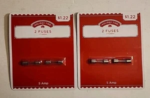 New (set of 2) 2 Fuses (5A / 125V) Holiday Time C7 & C9 Light Sets 4 fuses total - Picture 1 of 4