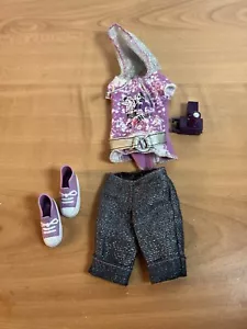Barbie Sister Skipper Camping Doll Outfit Permuda Jeans Denim Shorts Hooded Top - Picture 1 of 7