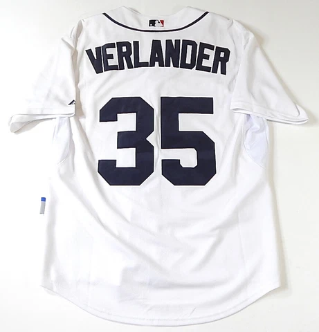 Justin Verlander Detroit Tigers #35 Blank Front Majestic MLB Jersey Size 48 Cover