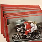 VTG Marcel Schurman Christmas Cards Motorcycle Santa Born To Be Merry Lot Of 11