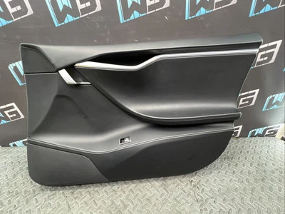 Panel de puerta delantera OEM 2012-2020 Tesla Model S cuero negro pasajero derecho Foto 1 de 4