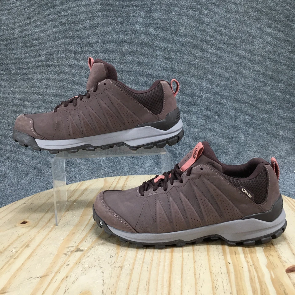 Oboz туфли женщин 9 Sypes B-Dry тропа туризм кроссовки коричневый кожаный шнурует вверх - Изображение 1 из 4