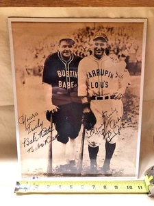 1993 BUSTIN BABE'S LARRUPIN LOU'S/Babe Ruth & Lou Gehrig 11x14 Sealed Photo Ex+ - Picture 1 of 20