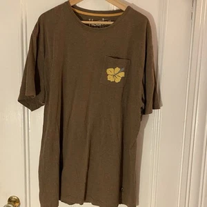 Howler Bros T-Shirt Kurzarm Braun Outdoor Baumwolle Preppy Tropical Herren XXL - Bild 1 von 7
