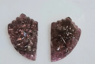 UNBELIEVABLE MATCH PAIR BICOLOR TOURMALINES   10.87ct - Image 1 of 3