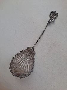 Antigua cuchara de filigrana Judaica Bezalel Palestina de plata - Imagen 1 de 12