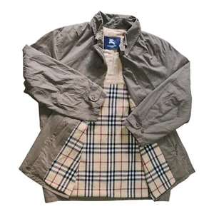 Vintage Burberry London nova check Men jacket coat green olive size 56 - Picture 1 of 20