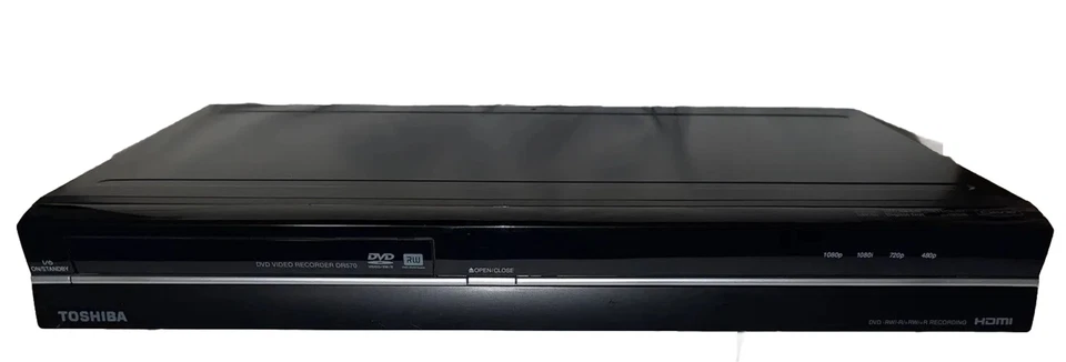 Toshiba DR570KU  DVD Recorder &  Player HDMI Black1080p No Remote Control - Image 1 of 4