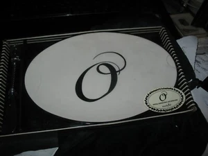 Initial Cheese Tray And Spreader with Initial "O" ~by Mudpie ~Sealed Box ~Nice! - Picture 1 of 5