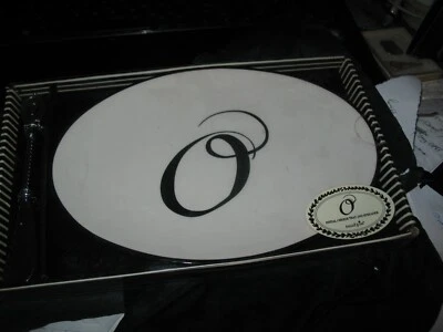 Initial Cheese Tray And Spreader with Initial "O" ~by Mudpie ~Sealed Box ~Nice! - Image 1 of 4
