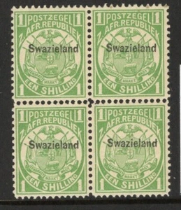 Suazilandia sobreimpresa en Transvaal 1889 1sh como nueva n.h. bloque 4 (2025/02/24#06) - Imagen 1 de 2