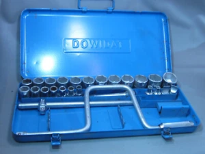 Dowidat Chrom Vanadium Germany 10-32 mm Steckschlüssel Nusskasten - Picture 1 of 11