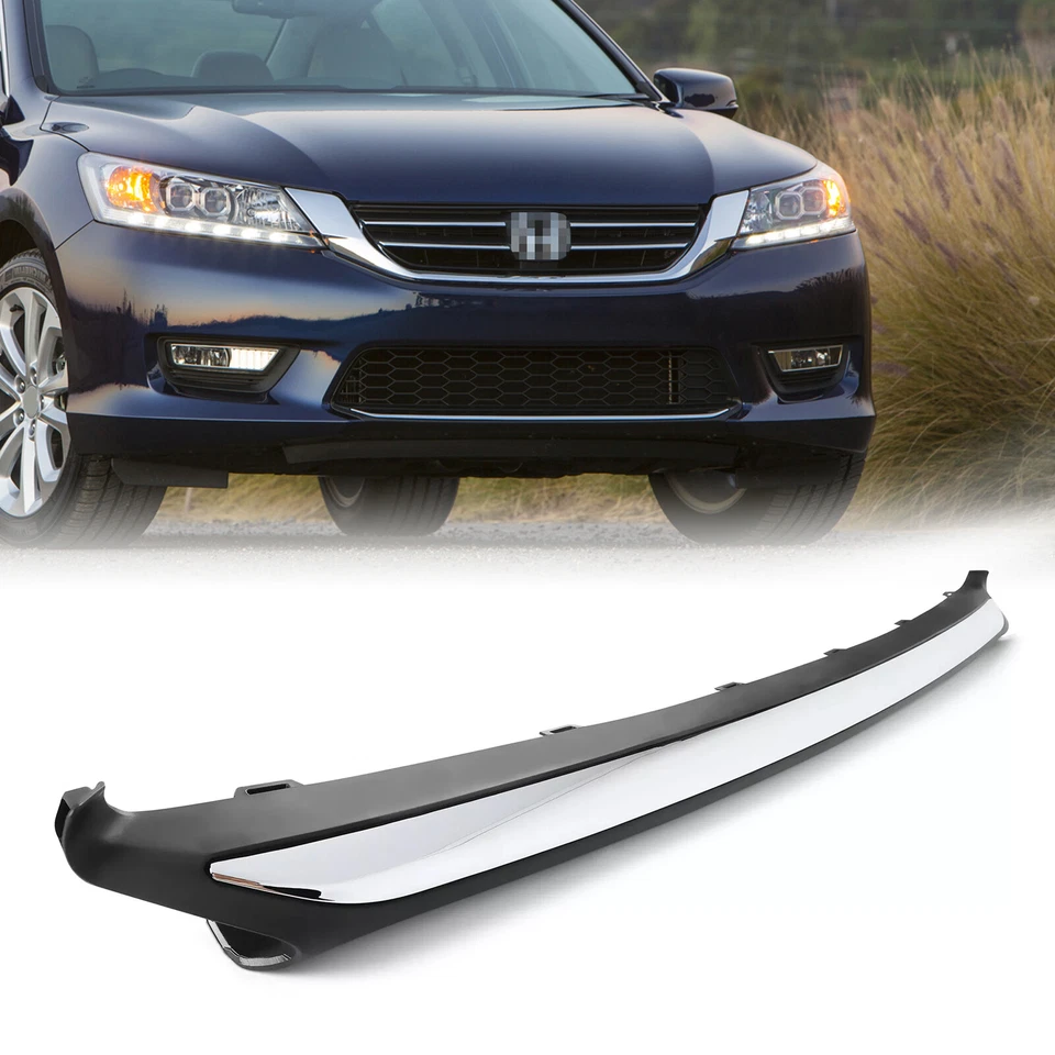 For Honda Accord 2013-2015 Front Bumper Lower Cover Grille Molding Trim Chorme Foto 1 de 4