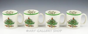 Spode CHRISTMAS TREE S3324-A10 COFFEE TEA OR COCOA MUGS 3-1/4" Unused - Picture 1 of 6