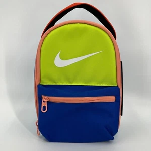 Nike Brasilia Insulated Fuel Pack Lunch Bag in University Blue Neon Colorblock - Picture 1 of 11