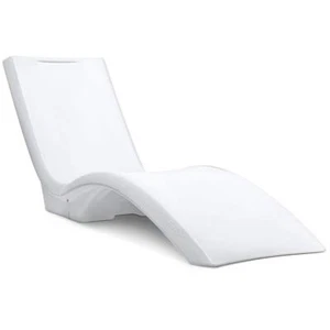 Vero Pool Chaise Lounge Chair White Outdoor Water Resistant Ergonomic Design - Picture 1 of 8