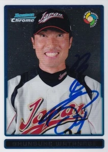 Shunsuke Watanabe stella giapponese 2009 Bowman #BCW58 World Baseball Classic FIRMATO - Foto 1 di 1