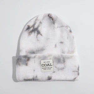 Coal The Uniform Mid Knit Cuff Beanie Light Grey Tie Dye Unisex OSFM New - Picture 1 of 1