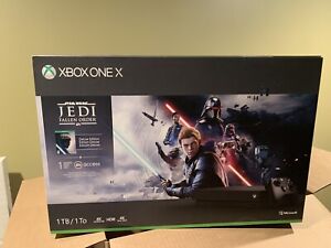New! Microsoft Xbox One X 1TB Star Wars Fallen Order 4K Console w/ Controller