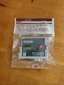 Epson T0603 Magenta Ink Cartridge OEM New Sealed - Picture 1 of 1