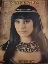 Cleopatra Egyptian Queen Black Wig Costume Fw9235c
