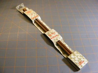 Colonial Rosewood Single Point 10" Size US 10.5 (6.5mm) Knitting Needles NIP - Image 1 of 3