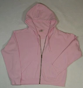 GILDAN COMFORT COLORS BLOSSOM PINK LADIES FULL ZIP HOODED SWEATSHIRT SZ M LOT 6 - Picture 1 of 2