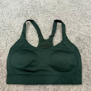 Gymshark Sports Bra Size Small S Green Racer Back Medium Support Training Gym - Picture 1 of 9