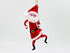Soffieria De Carlini Santa Claus Dancing Happy Christmas Ornament Italy Vintage