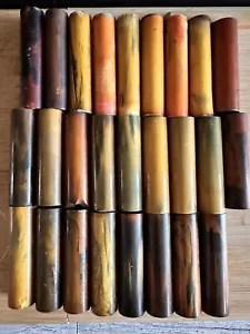 Bakelite marbled knife handles 26 pieces thick 1580 Grams - Picture 1 of 9