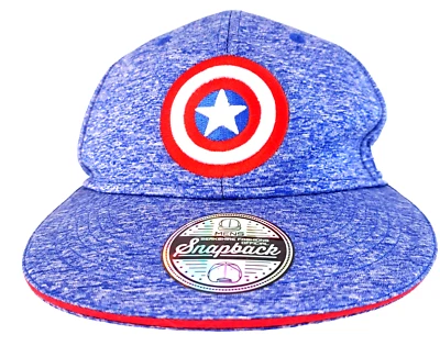 Boné Capitão América Marvel Comics Masculino OSFM SpaceKnit SnapBack Flat Bill - Imagem 1 de 4