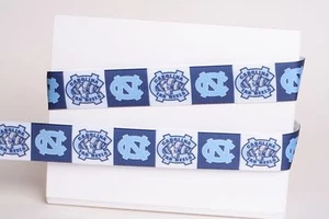 University of North Carolina TEER ABSÄTZE 7/8" RIPSBAND 1,3,5,10 YARD - Bild 1 von 1