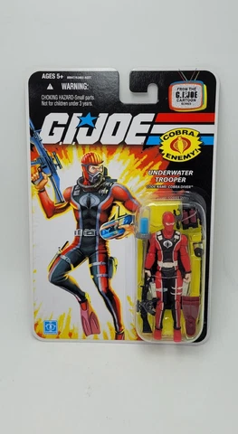 G.I Joe COBRA DIVER 25th Anniversary Cartoon Series MOC Sealed Cover
