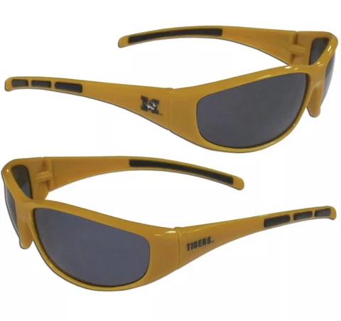 Missouri Tigers Sunglasses 3 Dot Wrap UV 400 Protection New License Sport MIZZOU Cover