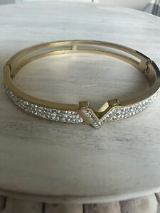 Bangle Bracelet - 18k gold-plated stainless steel