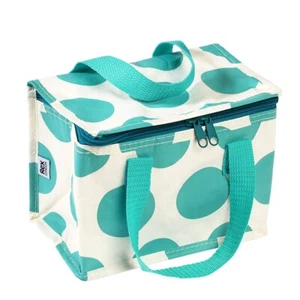 Rex London TURQUOISE ON WHITE SPOTLIGHT LUNCH BAG - Picture 1 of 3