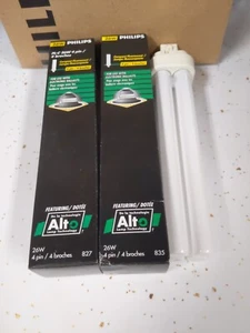 Lot of 10 Philips PL-C 26W/841/4Pin Compact Fluorescent - Picture 1 of 6