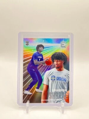 2022-23 Panini Chronicles Draft Picks - Essentials #17 Shaedon Sharpe (RC) Holo - Image 1 of 2