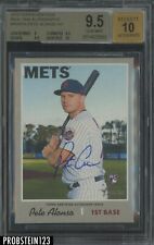2019 Topps Heritage Real One Pete Alonso Mets RC Rookie BGS 9.5 w/ 10 AUTO