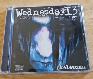 AUTOGRAPHED WEDNESDAY 13 - SKELETONS CD FRONT BOOKLET AUTHENTIC SIGNATURE - Picture 1 of 4