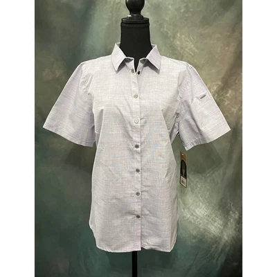 Chef Works Urban Collection Button Down Short Sleeve Shirt Women's Large - Image 1 of 4