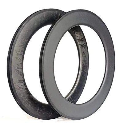 公路轨道自行车圆盘车轮 700C 碳轮圈 88 毫米深度适用于钳轮组 — 第 1/4 张图片